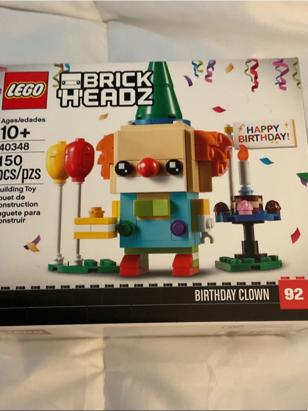 Lego BrickHeadz Birthday Clown  40348 150 pieces Ages 10+